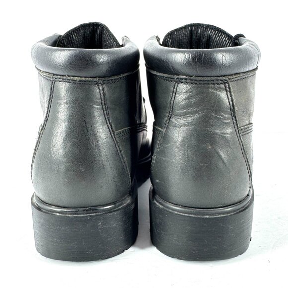 Timberland Women’s 6.5M Dark Green Leather Chukka Boots Rugged Lace-Up - Picture 4 of 11